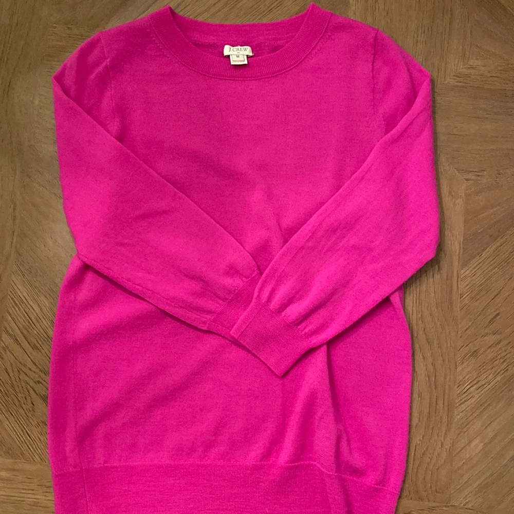 Jcrew lightweight pink sweater